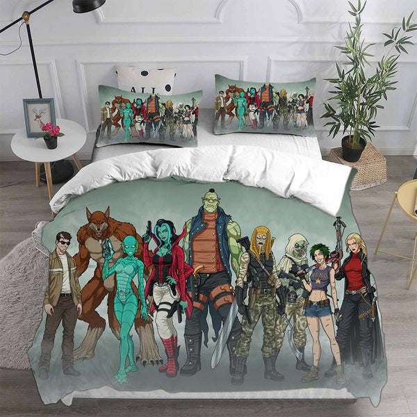 Creature Commandos Bedding Set Duvet Cover Comforter Sets