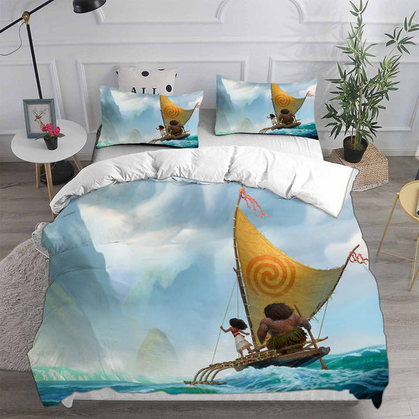 Moana Cosplay Bedding Sets Duvet Cover Halloween Comforter Sets