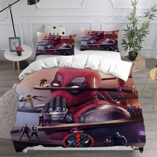 Deadpool & Wolverine Bedding Sets Duvet Cover Comforter Set