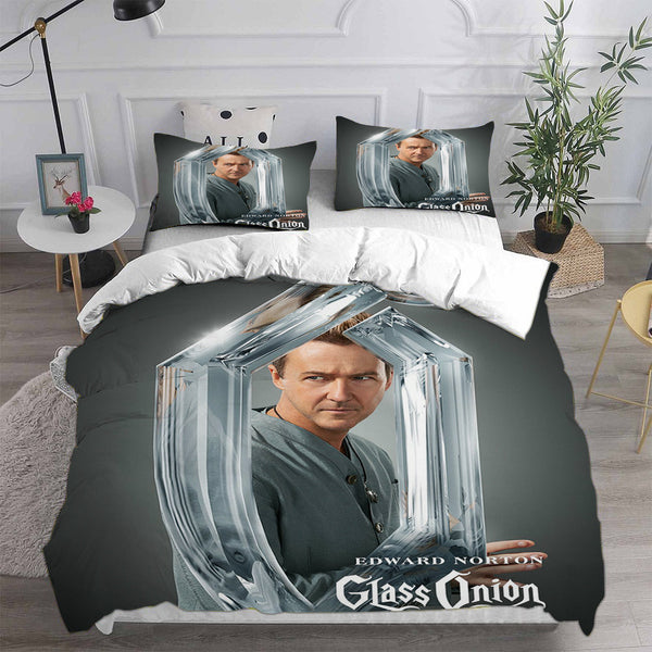 Glass Onion: A Knives Out Mystery Bedding Sets Duvet Cover Comforter Set