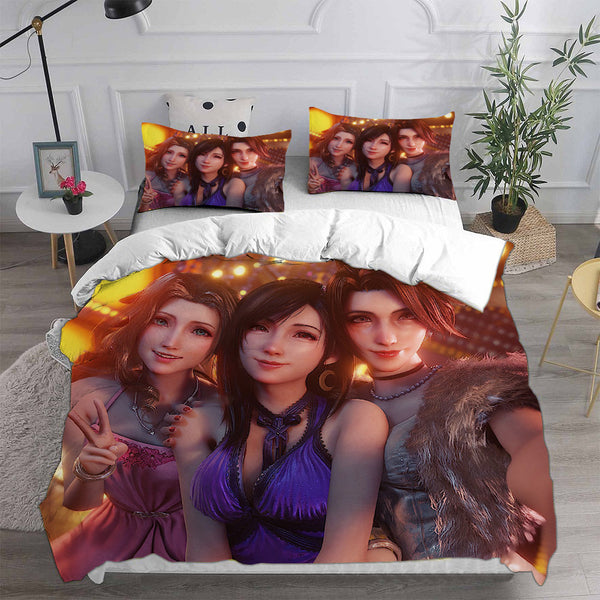 Final Fantasy VII Remake Bedding Sets Duvet Cover Halloween Cosplay Comforter Sets