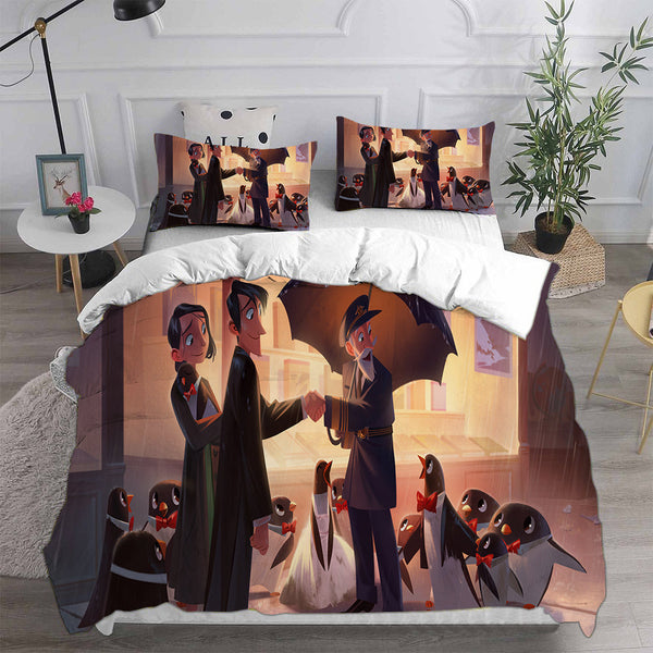 Mr. Popper's Penguins Bedding Set Duvet Cover Comforter Sets