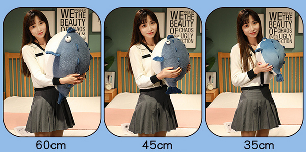 Cute Crocodile Plush Puffer Fish Plushies Toy Soft Stuffed Gift Dolls for Kids Boys Girls