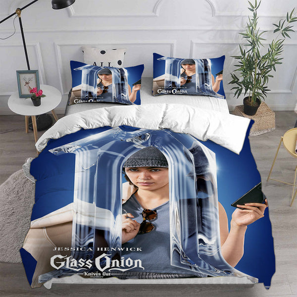Glass Onion: A Knives Out Mystery Bedding Sets Duvet Cover Comforter Set