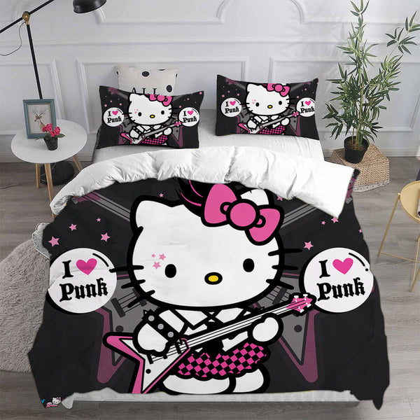 Hello Kitty Cosplay Bedding Sets Duvet Cover Halloween Comforter Sets
