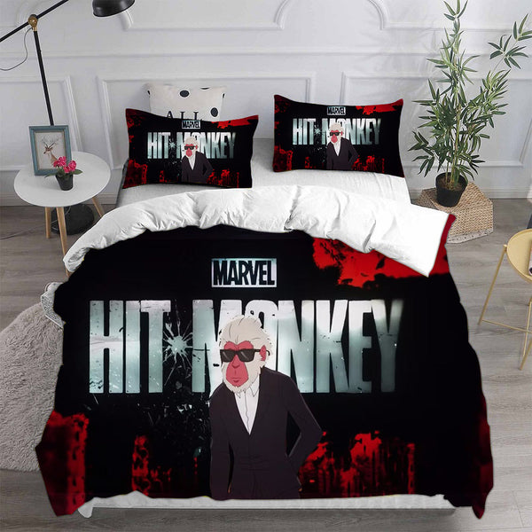 Hit-Monkey Bedding Sets Duvet Cover Comforter Set