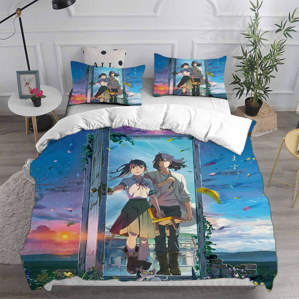 Suzume no Tojimari Bedding Sets Duvet Cover Comforter Set