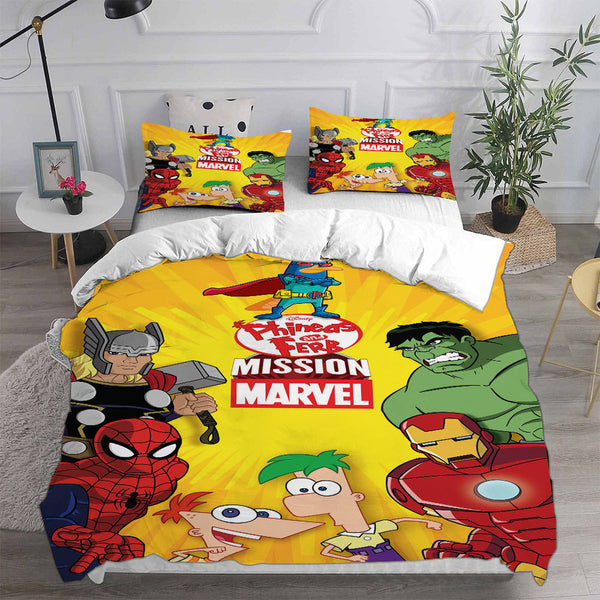 Phineas and Ferb Bedding Sets Duvet Cover Comforter Set