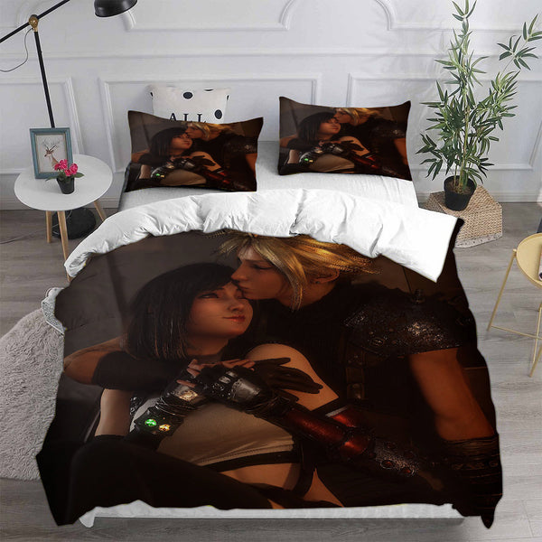 Final Fantasy VII Remake Bedding Sets Duvet Cover Halloween Cosplay Comforter Sets