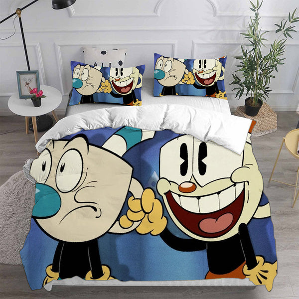 The Cuphead Show Bedding Sets Duvet Cover Halloween Cosplay Comforter Sets