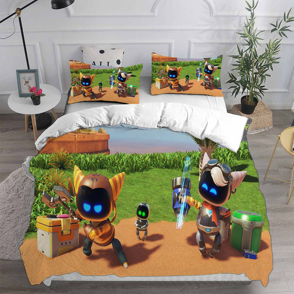 Astro Bot Bedding Set Duvet Cover Comforter Sets