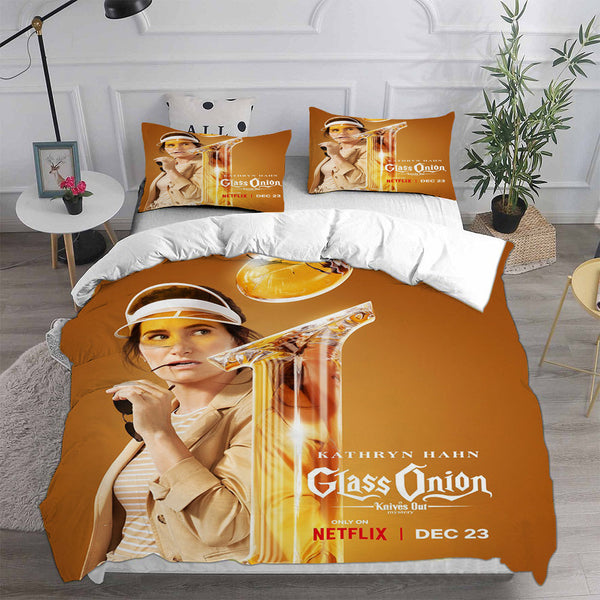 Glass Onion: A Knives Out Mystery Bedding Sets Duvet Cover Comforter Set