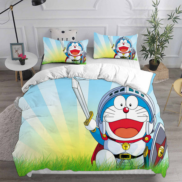 Doraemon Cosplay Bedding Sets Duvet Cover Halloween Comforter Sets
