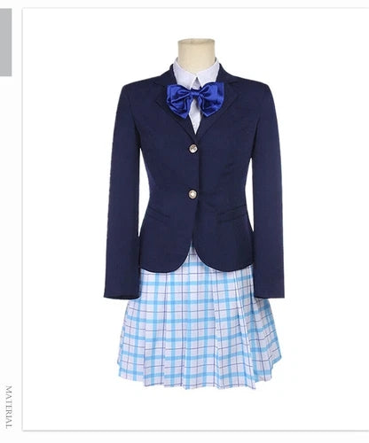 A Silent Voice Nishimiya Shouko Cosplay Costume Halloween Carnival Suit JK Dress