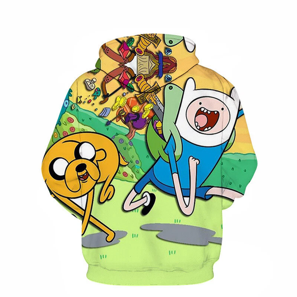 Adventure Time with Finn and Jake 3D Hoodies Sweatshirt Coat Jackets Costumes