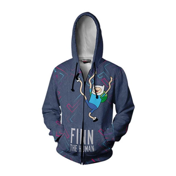 Adventure Time with Finn and Jake 3D Hoodies Sweatshirt Coat Jackets Costumes