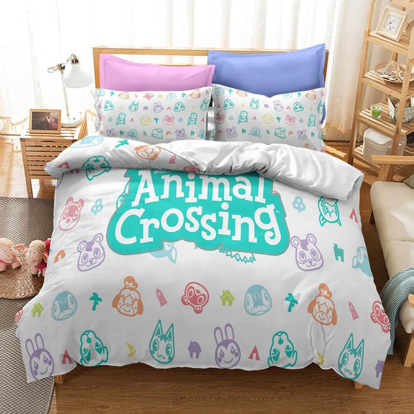 Animal Crossing Cosplay Duvet Cover Set Halloween Quilt Cover