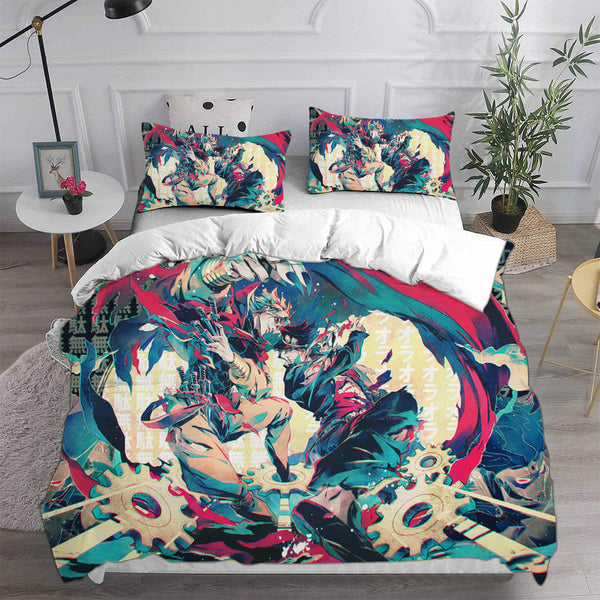 Anime JoJo's Bizarre Adventure Stone Ocean Cosplay Bedding Sets Duvet Cover Halloween Comforter Sets