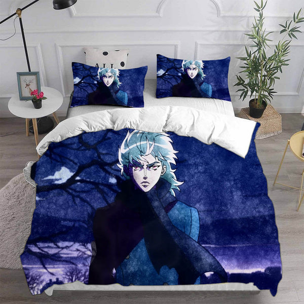 Anime JoJo's Bizarre Adventure Stone Ocean Cosplay Bedding Sets Duvet Cover Halloween Comforter Sets