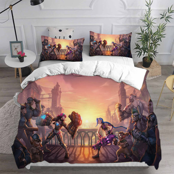 Arcane Season 1 Cosplay Bedding Sets Duvet Cover Halloween Comforter Sets