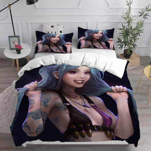 Arcane Season 1 Cosplay Bedding Sets Duvet Cover Halloween Comforter Sets