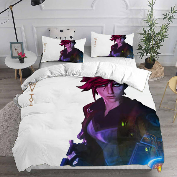 Arcane Season 1 Cosplay Bedding Sets Duvet Cover Halloween Comforter Sets