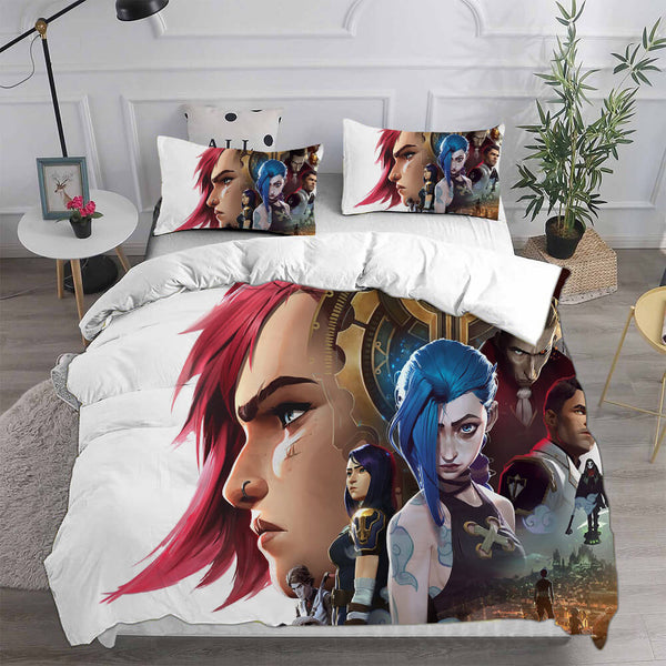 Arcane Season 1 Cosplay Bedding Sets Duvet Cover Halloween Comforter Sets