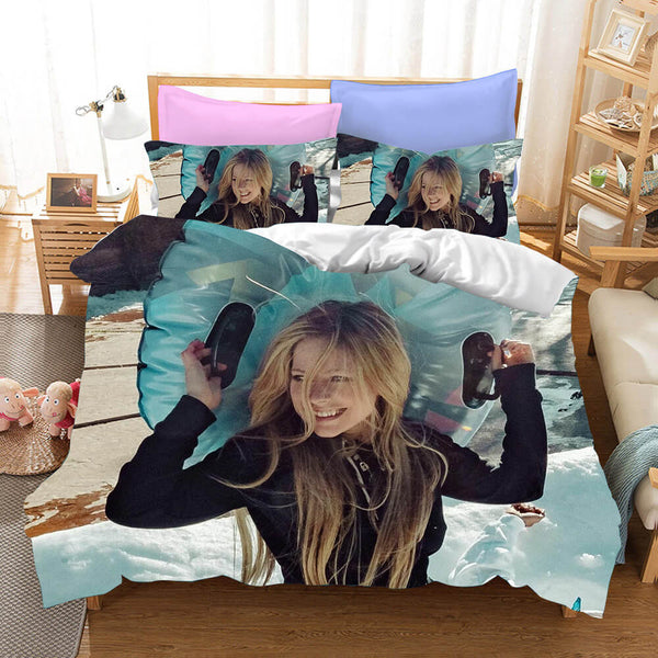 Avril Ramona Lavigne Cosplay Bedding Set Duvet Cover Halloween Bed Sheets