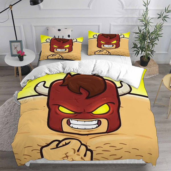 Burrito Bison Launcha Libre Bedding Sets Bed Quilt Cover Pillow Case Halloween Cosplay Comforter Sets