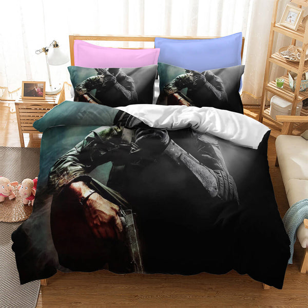 Call of Duty Cosplay Bedding Set Duvet Cover Halloween Sheets