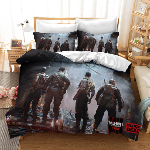 Call of Duty Cosplay Bedding Set Duvet Cover Halloween Sheets
