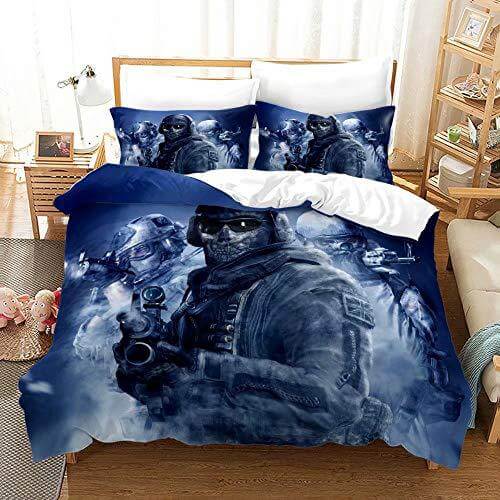 Call of Duty Cosplay Bedding Set Duvet Cover Halloween Sheets