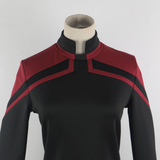 Cosermart Star Trek Picard  Admiral JL Uniform  Red Gold Blue Top Shirts Coat For  Female