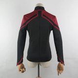 Cosermart Star Trek Picard  Admiral JL Uniform  Red Gold Blue Top Shirts Coat For  Female
