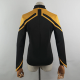 Cosermart Star Trek Picard  Admiral JL Uniform  Red Gold Blue Top Shirts Coat For  Female