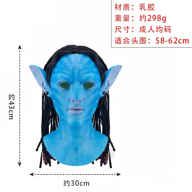 Cosplay Avatar Jack Sully Neytiri Masks Glow in the Dark Halloween Masquerade Masks