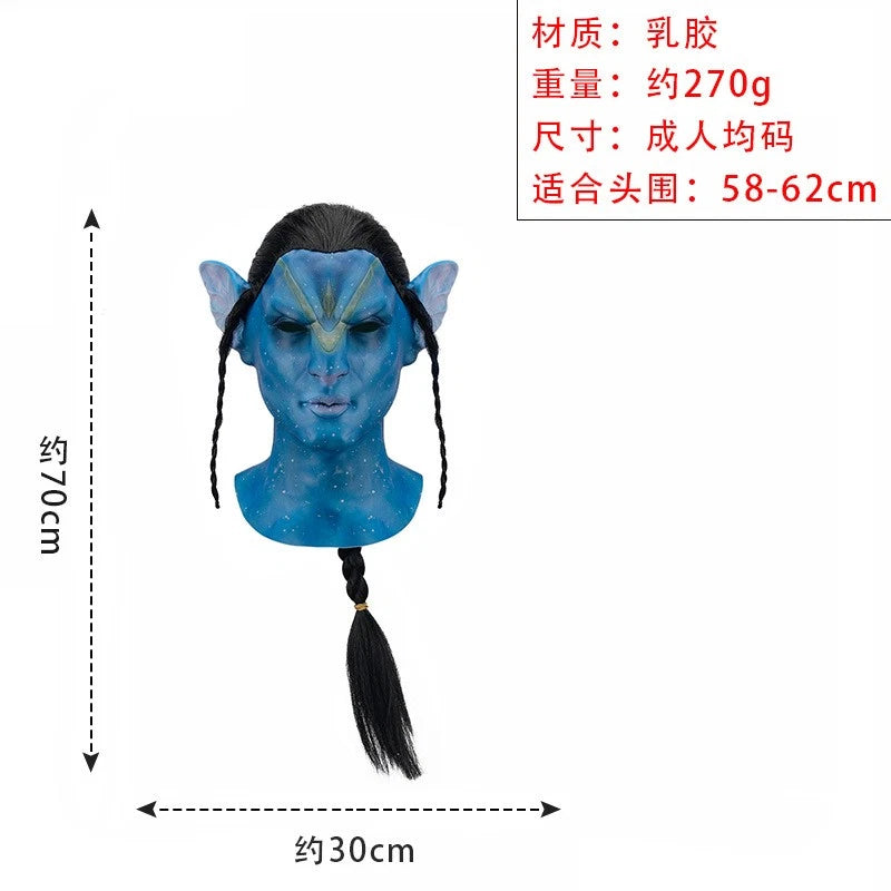 Cosplay Avatar Jack Sully Neytiri Masks Glow in the Dark Halloween Masquerade Masks