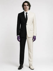 Cosplay Batman The Dark Knight Gotham Joker Black White Suits Superhero Costume