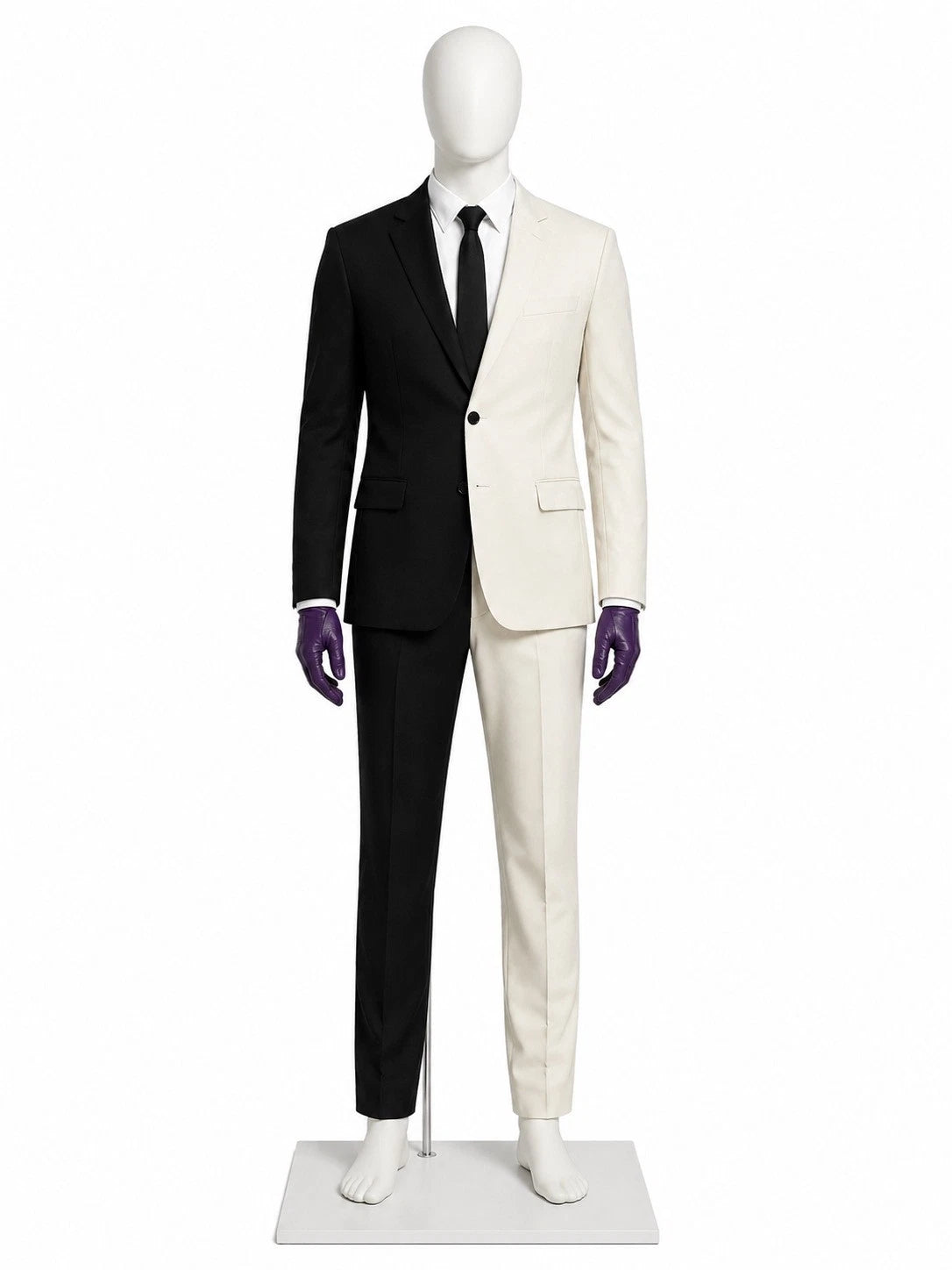 Cosplay Batman The Dark Knight Gotham Joker Black White Suits Superhero Costume