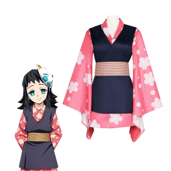 Cosplay Demon Slayer Makomo Costume Kimono Halloween Carnival Suits Fancy Dress