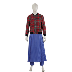 Cosplay Doctor Who Season 14 Ncuti Gatwa Jacket Halloween Striped Suit‌s Costume