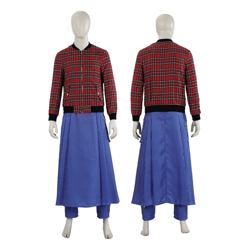 Cosplay Doctor Who Season 14 Ncuti Gatwa Jacket Halloween Striped Suit‌s Costume