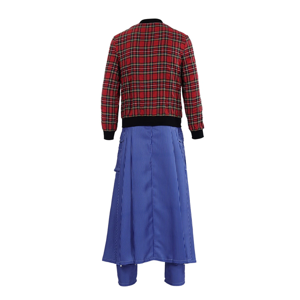 Cosplay Doctor Who Season 14 Ncuti Gatwa Jacket Halloween Striped Suit‌s Costume