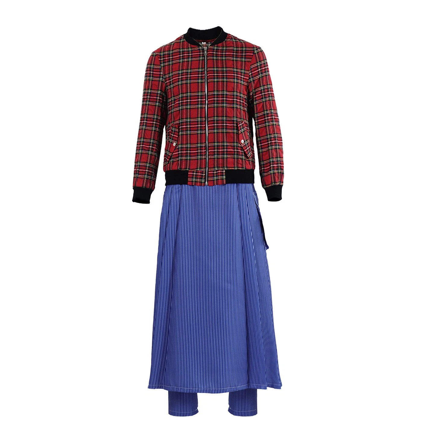 Cosplay Doctor Who Season 14 Ncuti Gatwa Jacket Halloween Striped Suit‌s Costume