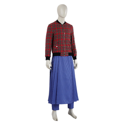 Cosplay Doctor Who Season 14 Ncuti Gatwa Jacket Halloween Striped Suit‌s Costume