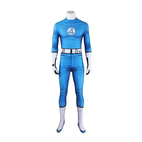 Cosplay Fantastic Four Jumpsuits Reed Invisible Woman Susan Adult Kids Bodysuit