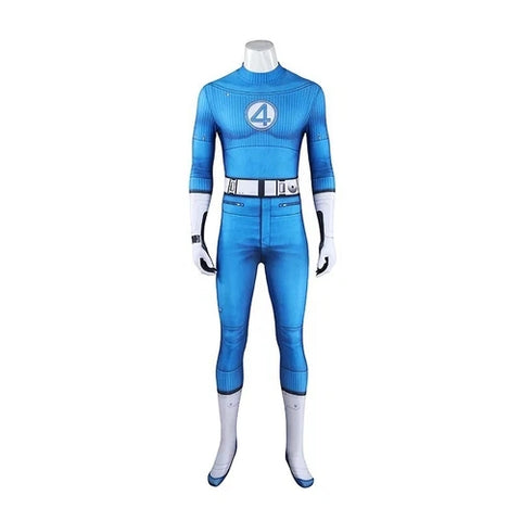 Cosplay Fantastic Four Jumpsuits Reed Invisible Woman Susan Adult Kids Bodysuit