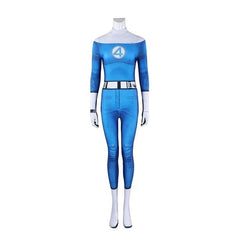 Cosplay Fantastic Four Jumpsuits Reed Invisible Woman Susan Adult Kids Bodysuit
