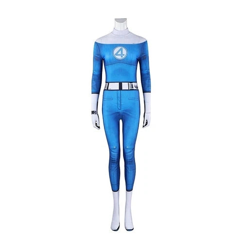 Cosplay Fantastic Four Jumpsuits Reed Invisible Woman Susan Adult Kids Bodysuit