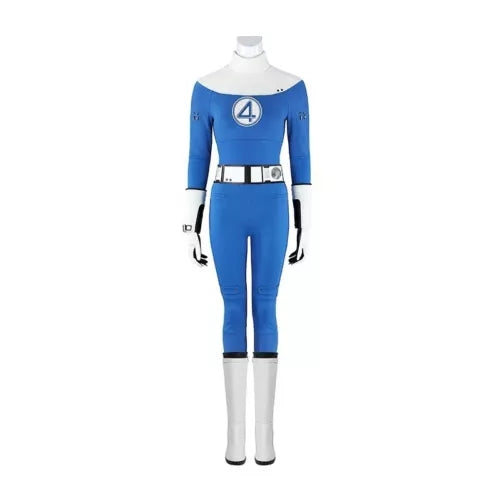 Cosplay Fantastic Four Jumpsuits Reed Invisible Woman Susan Adult Kids Bodysuit